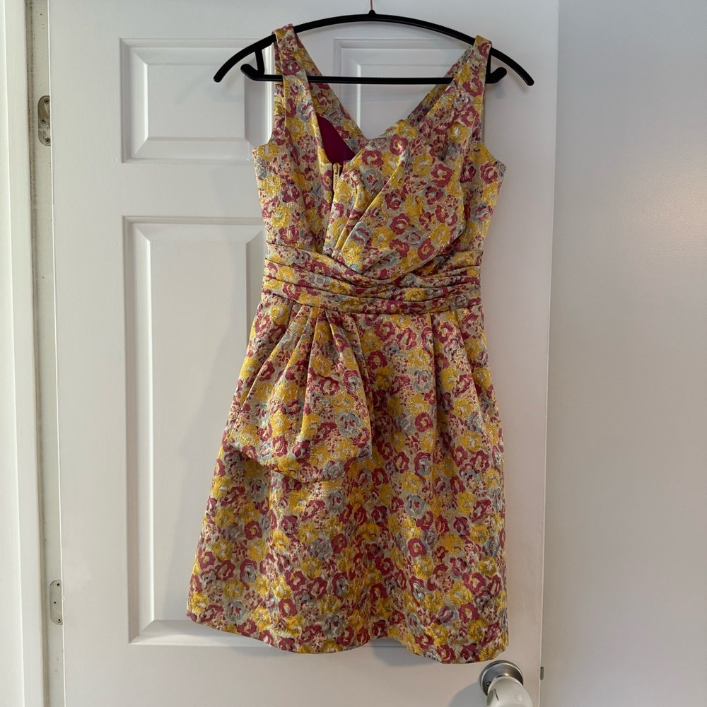 Floral Yellow and Pink Women's Dress Zac Posen for Target. Great condition.